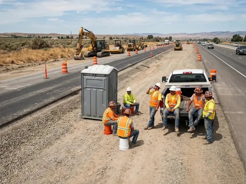highway-road-construction-crew-007 — frequently asked questions, Porta Potty and Restroom Rentals in Los Gatos, CA